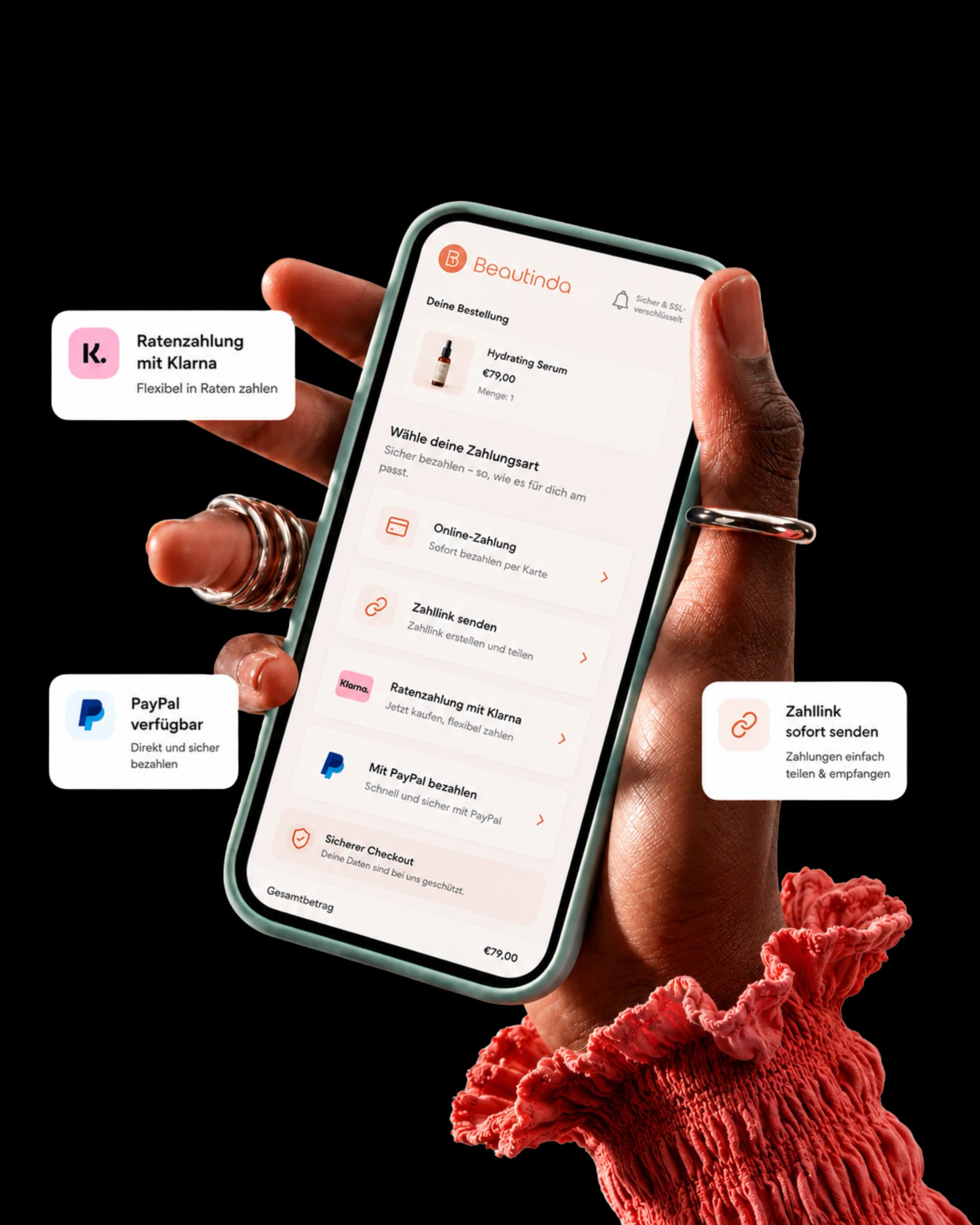 Beautinda Ratenzahlung – Klarna & PayPal